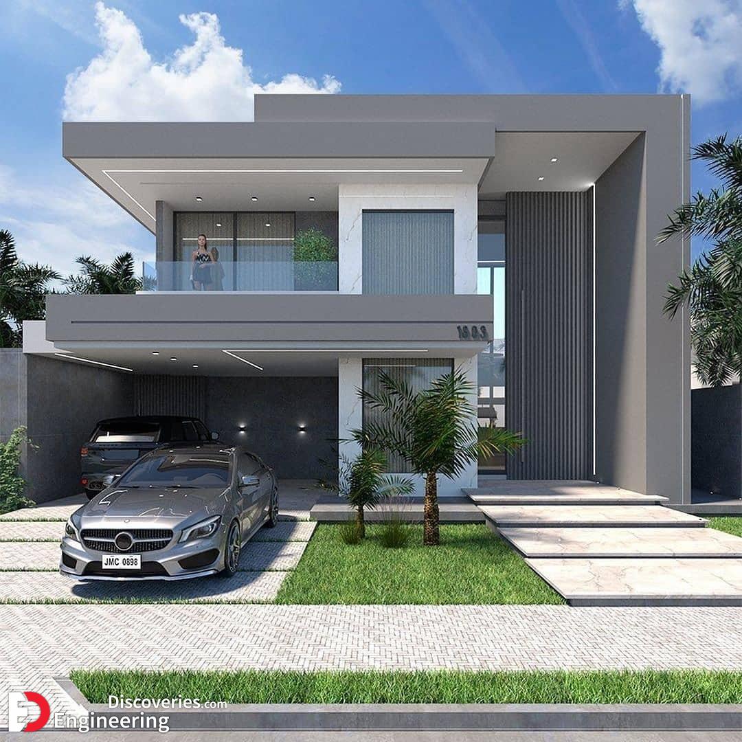 طراحی نما مدرن ویلا لوکس